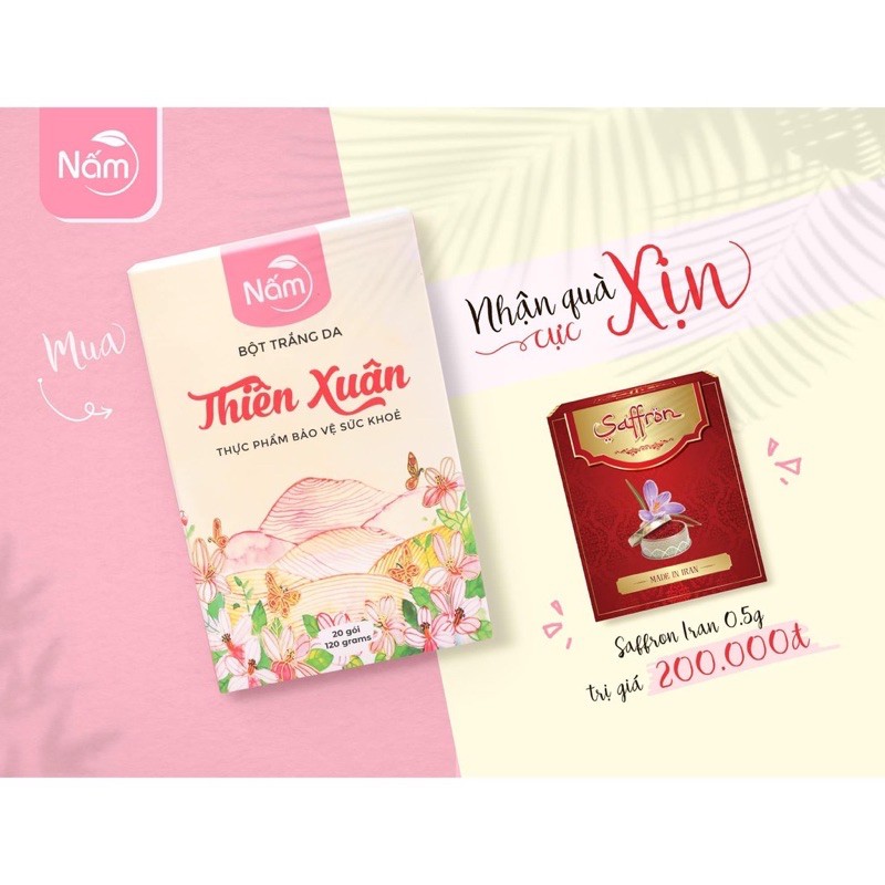 THIÊN XUÂN BỘT UỐNG TRẮNG DA THẦN TỐC TẶNG KÈM SAFFRON | BigBuy360 - bigbuy360.vn