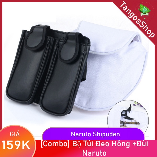 Naruto Cosplay Túi Vải. Combo Bộ Túi Cosplay Đựng Phi Tiêu Shuriken Kunai Anime Naruto