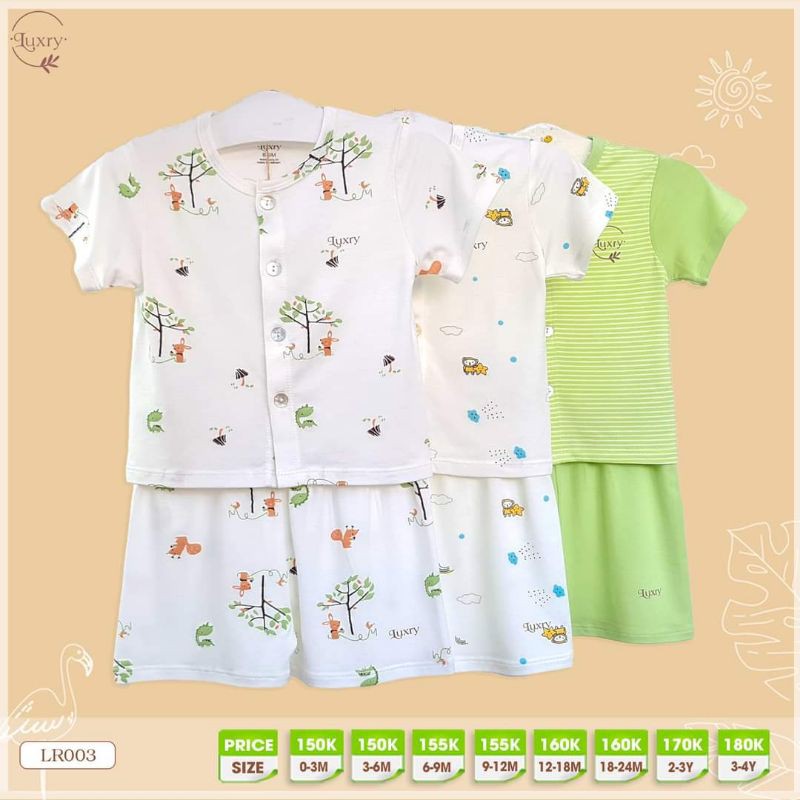 Bộ cộc tay cài thẳng Luxry-Arich vải sợi tre cao cấp