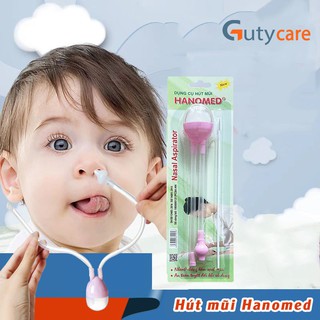 Dụng cụ hút mũi Hanomed làm sạch thông thoáng khoang mũi và đường thở - an toàn cho bé