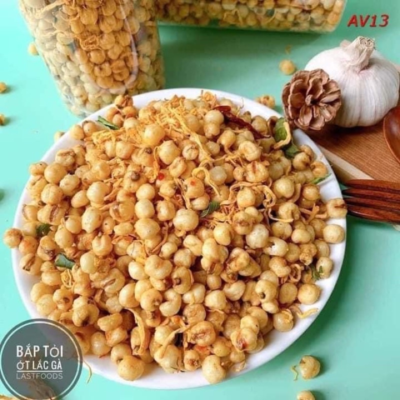 Bắp mắm mix khô gà hủ 400G nắp vặn tiện lợi