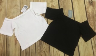 Áo thun croptop trễ vai