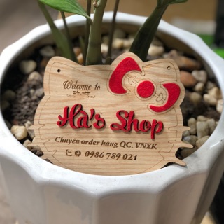 Bảng gỗ tên shop, Biên gỗ chụp ảnh bán hàng online giá tại xưởng