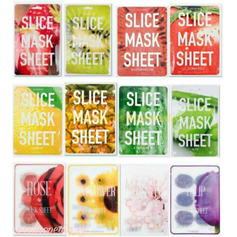 (GRAB / NOWSHIP) (DATE 02-04-2022) Mặt Nạ Kocostar Slice Mask Sheet Coconut Dưỡ.ng Ẩm 20ml