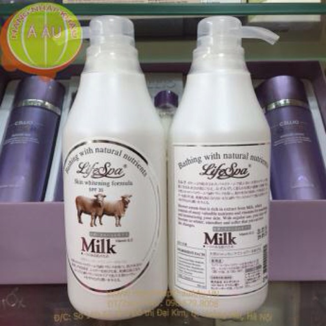 Sữa tắm trắng da Cừu Life SPA Milk Thái Lan 500ml