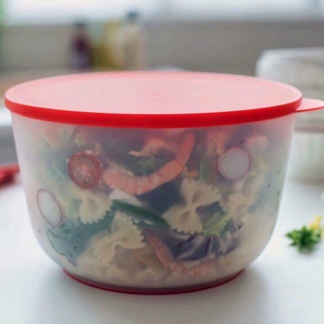 Tupperware💕Freeship Extra💕 Dụng cụ quay rau và trữ thực phẩm Spinning Chef 3.9L