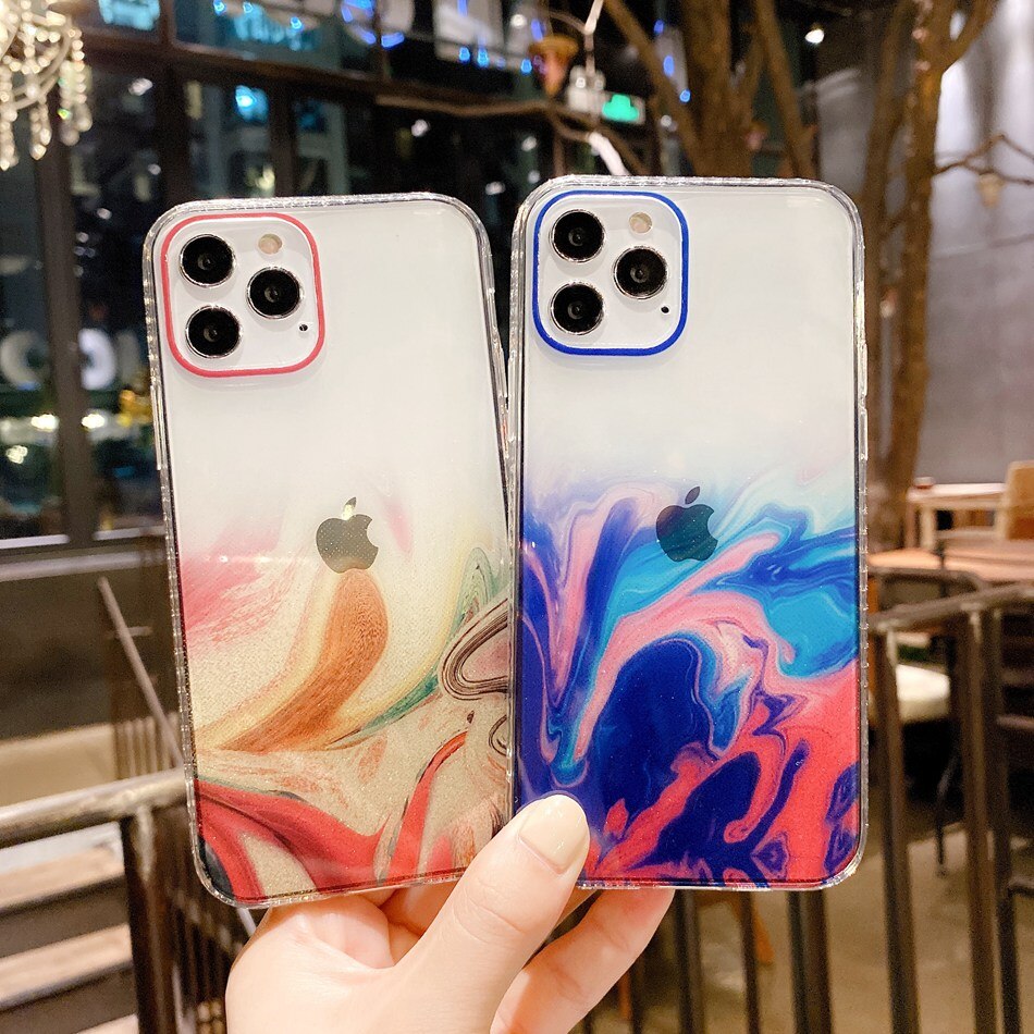 Ốp Điện Thoại Silicon Họa Tiết Hoa Cho Iphone 11 12 Pro Max Mini Se 2 2020 7 8 Plus X Xs Max Xr | BigBuy360 - bigbuy360.vn
