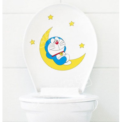 🌻DECAL DÁN NẮP BỒN CẦU 🎀 DORAEMON HOUSE