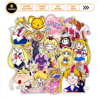 Set Sticker Thuỷ Thủ Mặt Trăng | Sticker Dán Nón Bảo Hiểm, Hình Dán Điện Thoại, Sticker Dán Vali