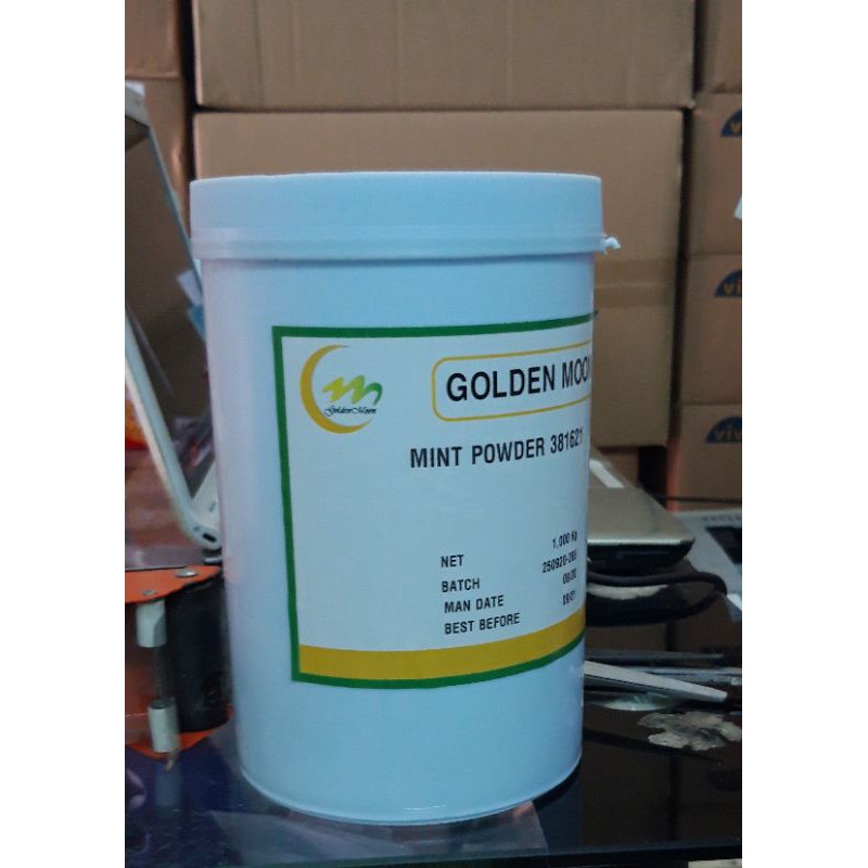 Hộp 1KG HƯƠNG BẠC HÀ MINT POWDER Tạo hương thơm the mát cho thực phẩm
