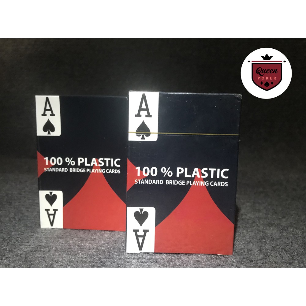 Bài nhựa Poker 100% Plastic GIÁ RẺ không gẫy gấp, chống nước và đàn hồi tốt B-01 ( full ảnh thật )