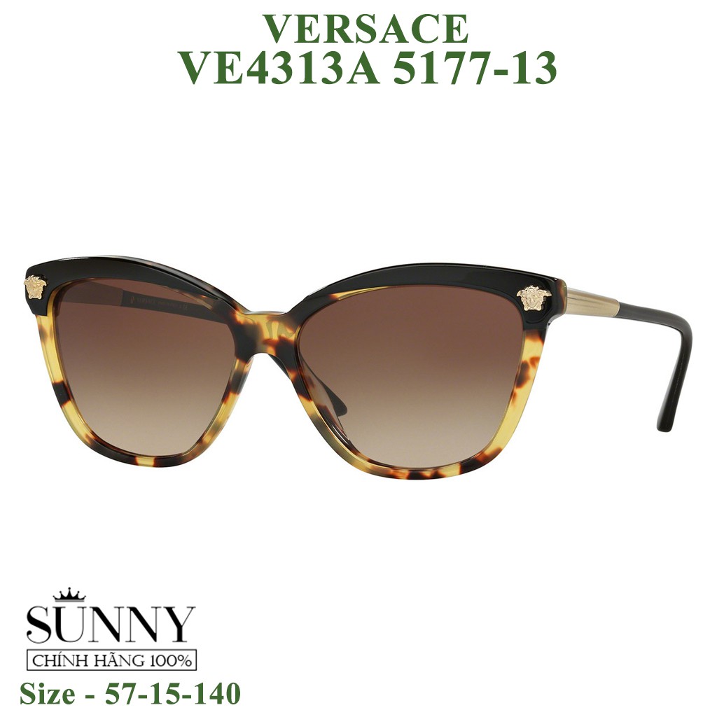 Kính mát chính hãng nam nữ Versace VE4313A màu sắc thời trang, thiết kế dễ đeo bảo vệ mắt