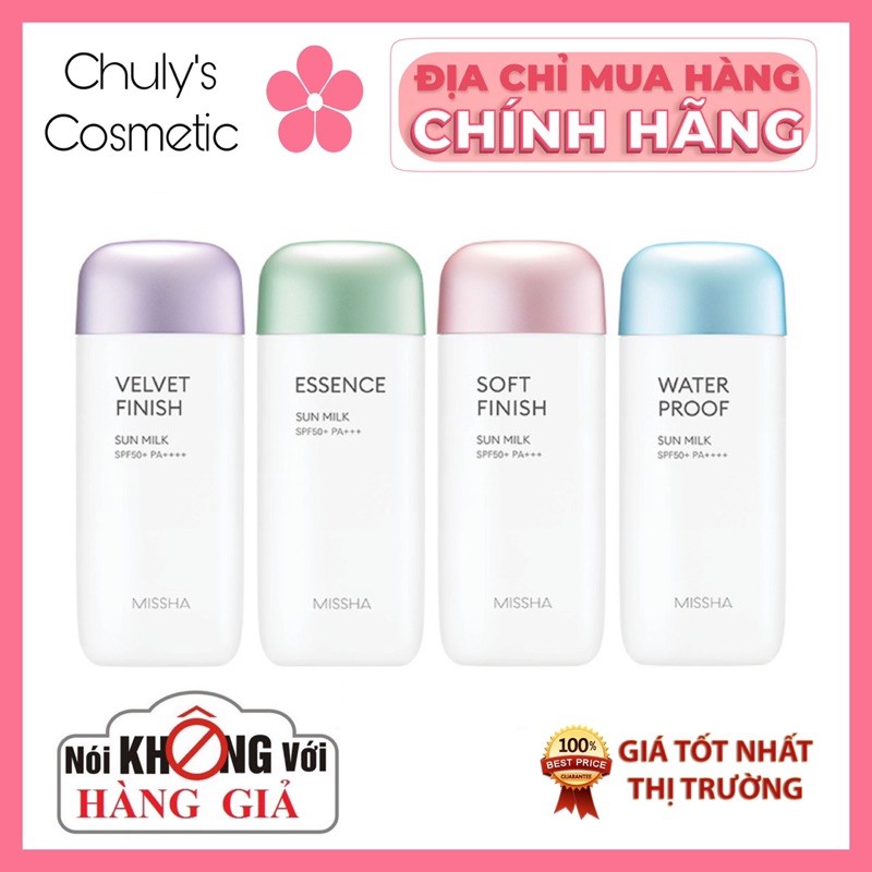 Kem chống nắng missha sun milk