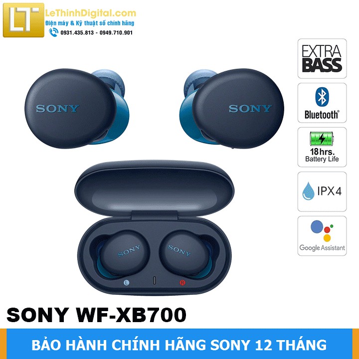 Tai Nghe True Wireless Sony WF-XB700  | Hãng phân phối | Bảo hành chính hãng 12 tháng toàn quốc