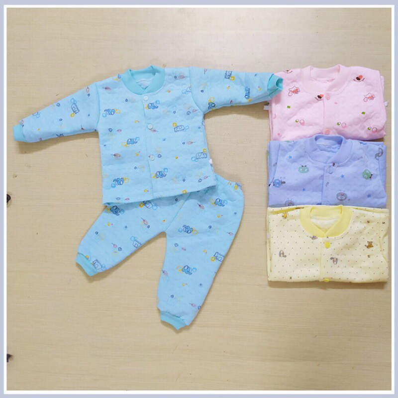 BỘ QUẦN ÁO VẢI TRẦN BÔNG DÀY ẤM