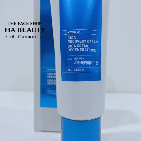 Kem dưỡng ẩm chống lão hóa phục hồi da sáng da ngừa mụn The Face Shop Dr Belmeur Advanced Cica Recovery Cream Tuýp 60ml