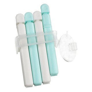 Set 4 kẹp miệng túi cỡ S (kèm giá đựng) (Hàng nội địa Nhật)