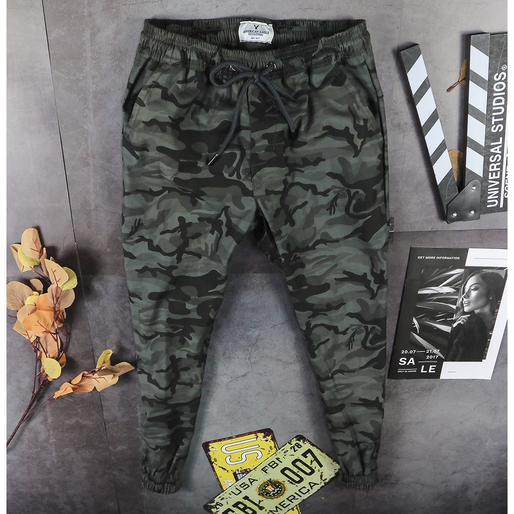 Quần Jogger Kaki màu lính cực chất.