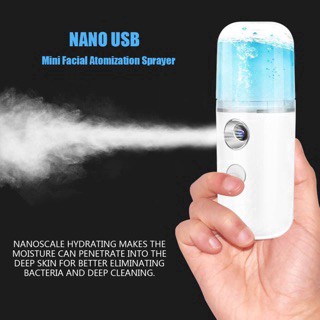 Máy Phun Sương Xông Hơi Mặt NaNo Mini Cầm Tay- bình xịt khoáng nano xô