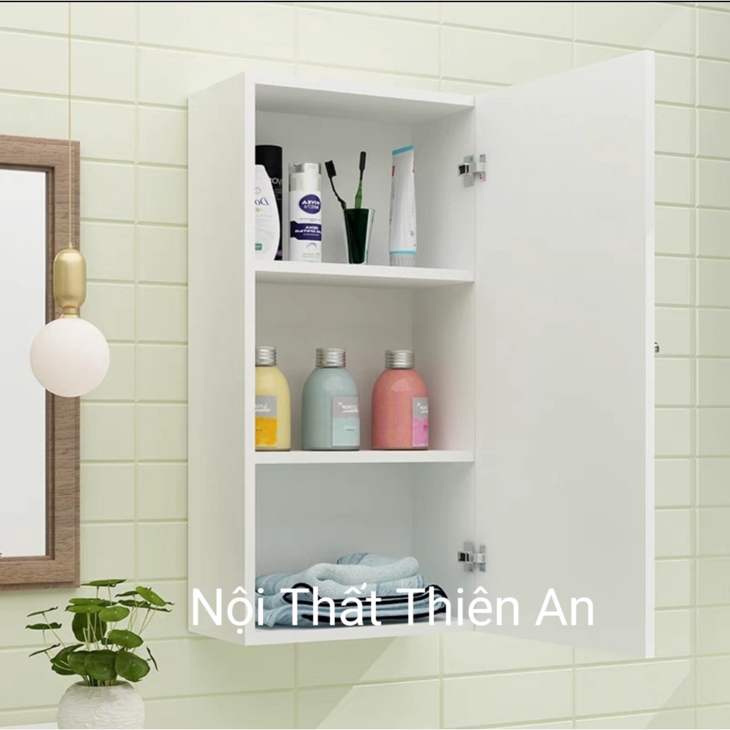 Kệ, tủ đựng mỹ phẩm kệ treo tường DECOR phòng tắm phòng vệ sinh gỗ MDF nhập khẩu chống ẩm cao cấp dễ dàng lắp ghép