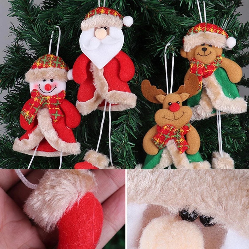 1 búp bê trang trí cây thông giáng sinh [Santa, người tuyết, gấu, tuần lộc] [Xmas 2021]