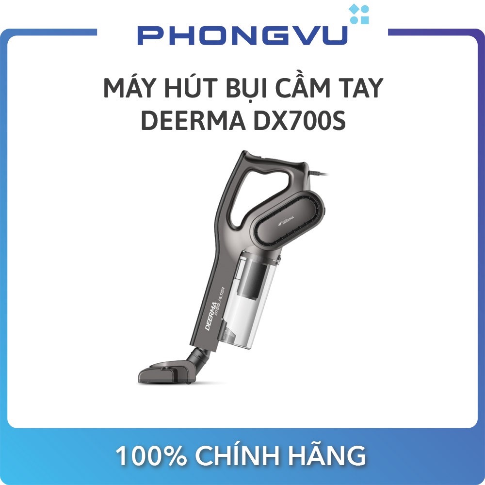 [Mã ELHA22 giảm 6% đơn 300K] Máy Hút Bụi Cầm Tay Deerma-Deerma Vacuum Cleaner DX700S (Xám) - Bảo hành 12 tháng