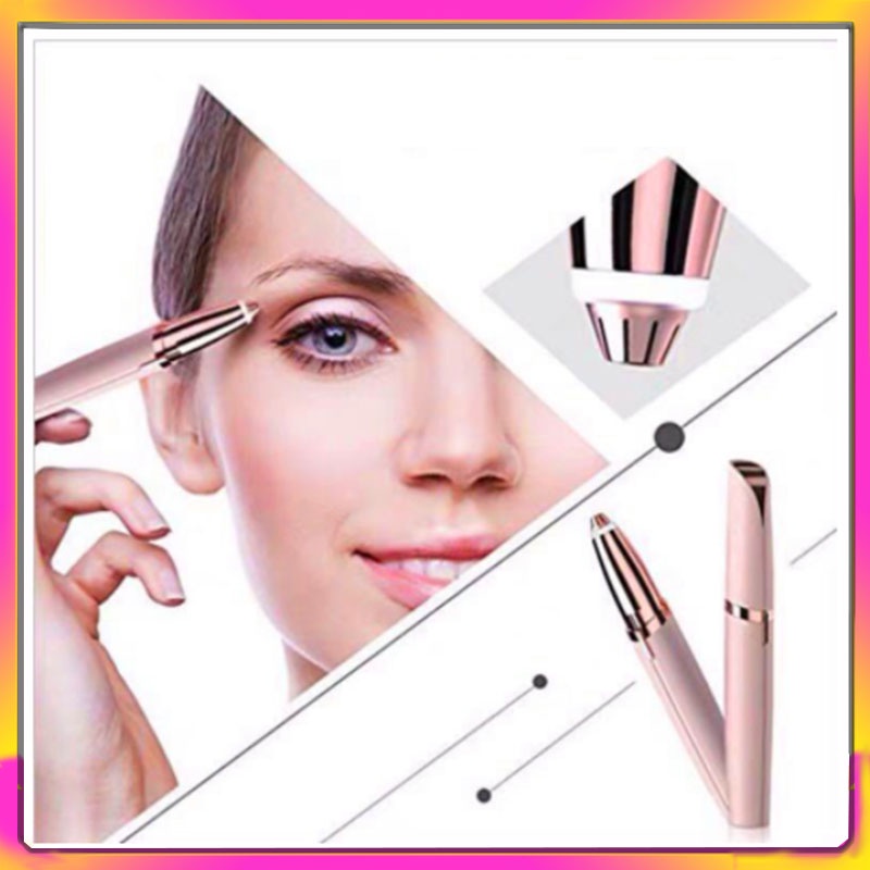 Máy Tỉa Lông Mày Mini Không Đau Sạc USB Tiện Dụng