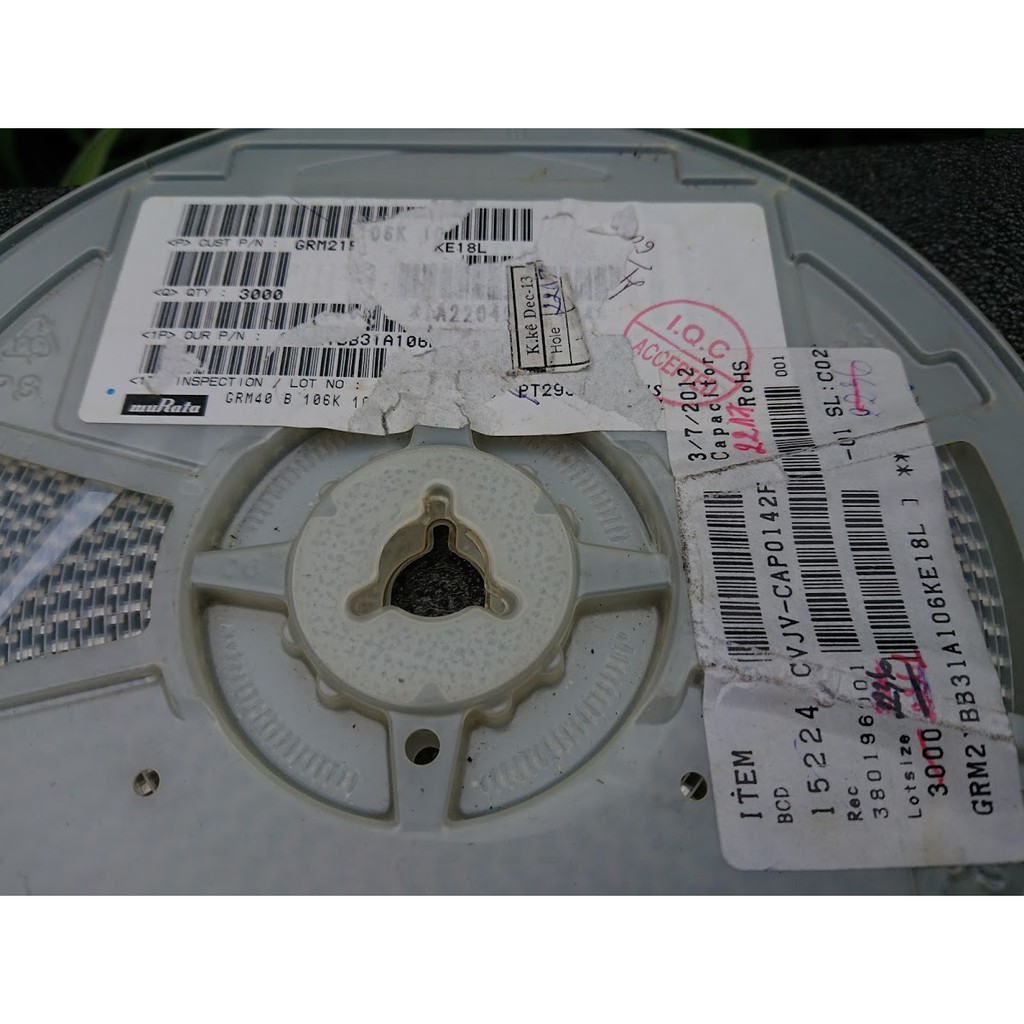 Tụ điện SMD Murata 0805 10uF 10V GRM21BB31A106KE18L
