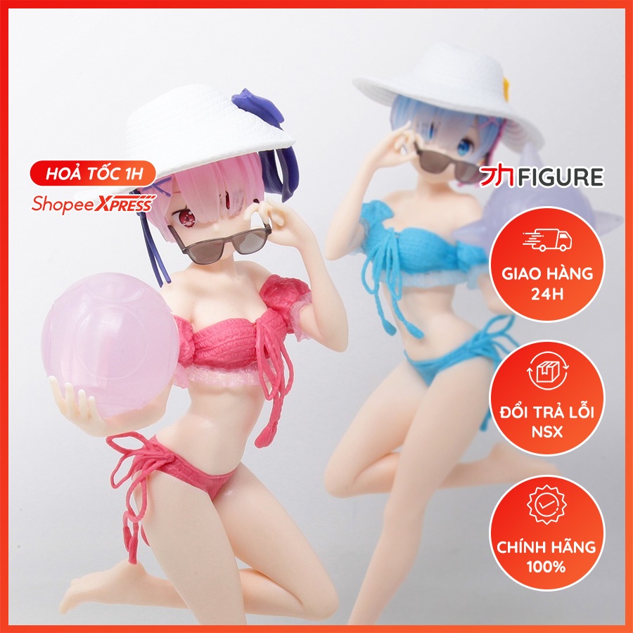 Mô Hình Figure Chính Hãng Anime Re:Zero, Ram &amp; Rem, EXQ Figure, Special Assortment Vol.2, Bandai Spirits