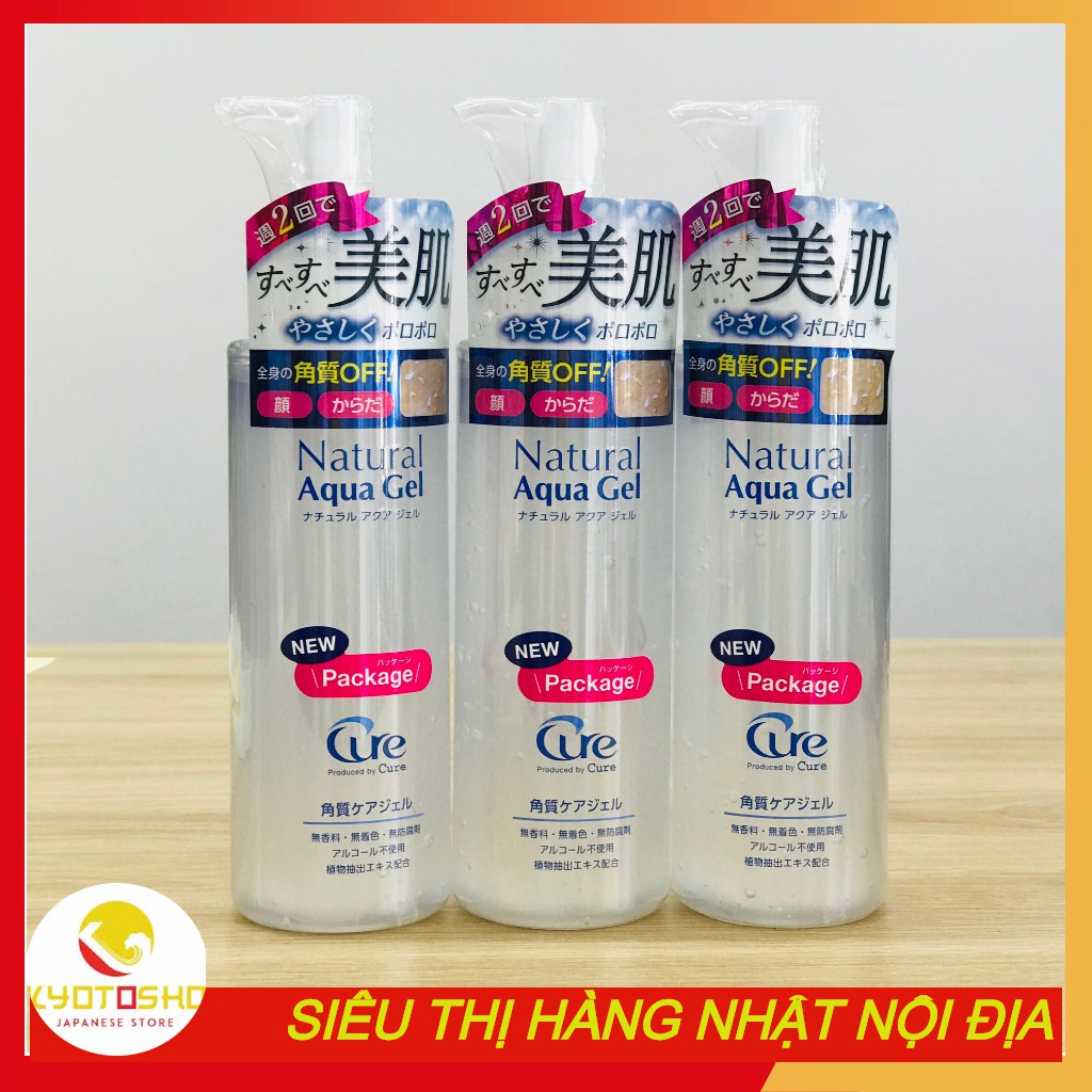 Gel tẩy tế bào chết Cure Natural Aqua 250g Nhật Bản [ Mẫu mới nhất 2020]