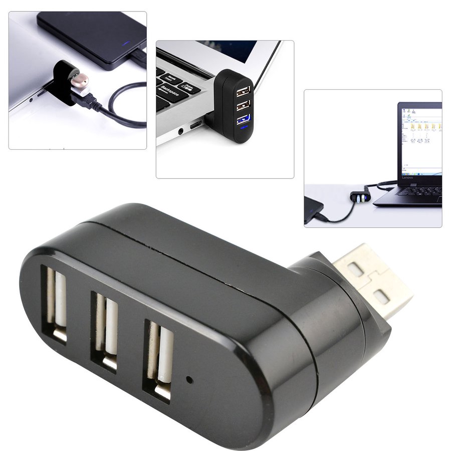 Đầu sạc đa năng có 3 lỗ cắm USB2.0 tiện lợi