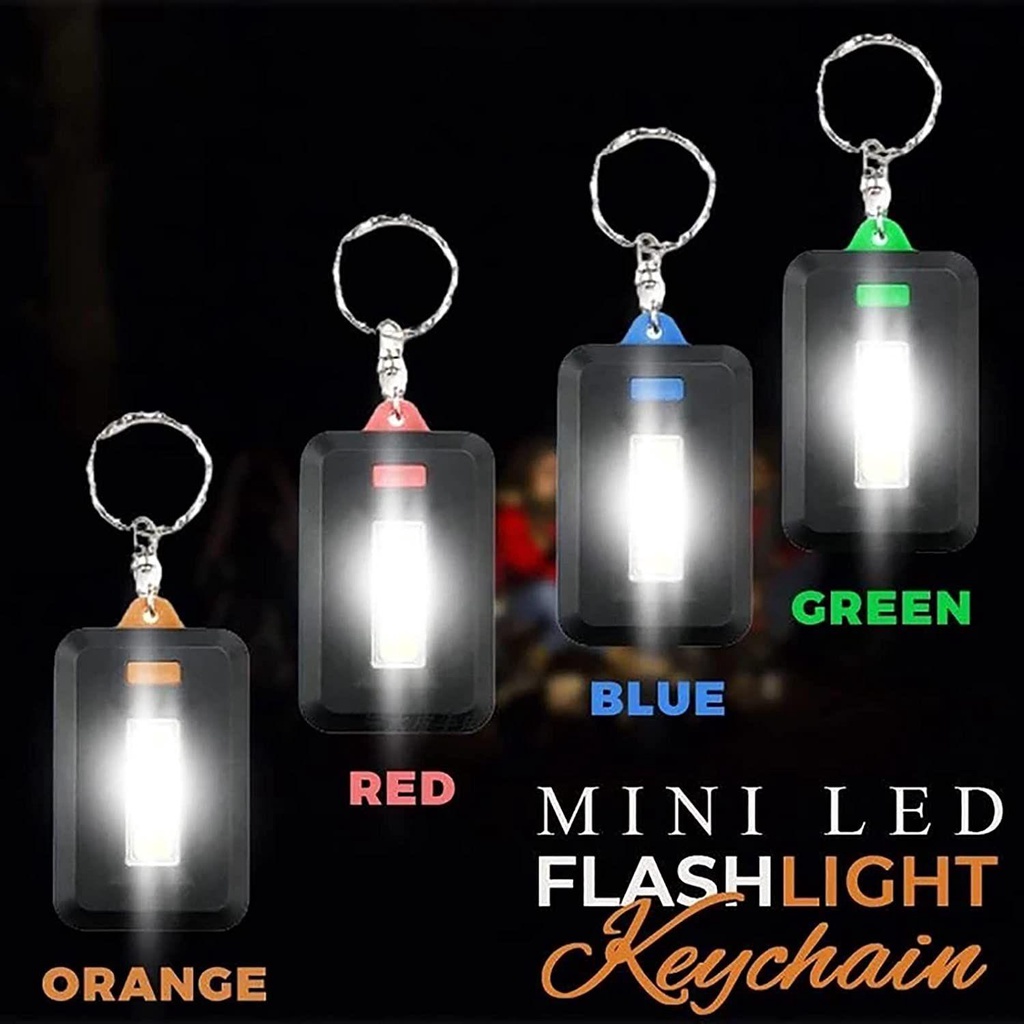 Móc Khóa Đèn Pin Mini Dùng Cắm Trại Tiện Dụng