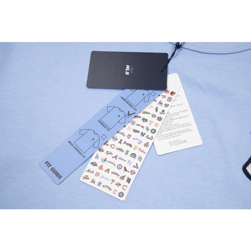 Hàng Sẵn Sàng! Áo Thun Ngắn Tay Thêu Họa Tiết MLB Thời Trang Mùa Hè Dành Cho Nam Và Nữ