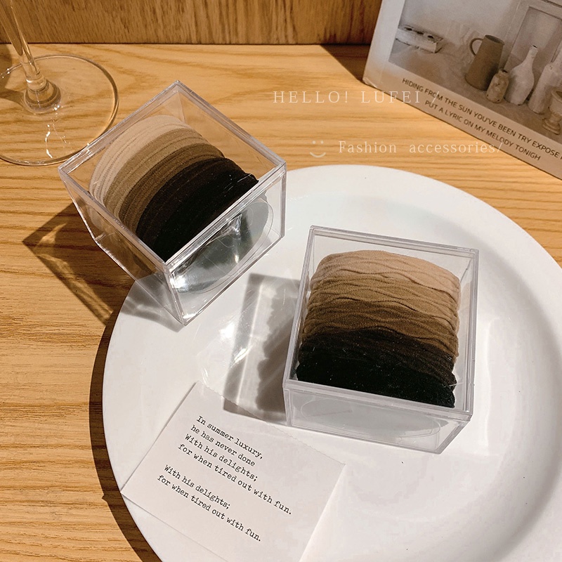 Dây buộc tóc cao su dày co giãn xinh xắn thời trang dành cho nữ