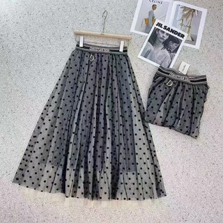 Chân váy lưới chấm bi hàng QC