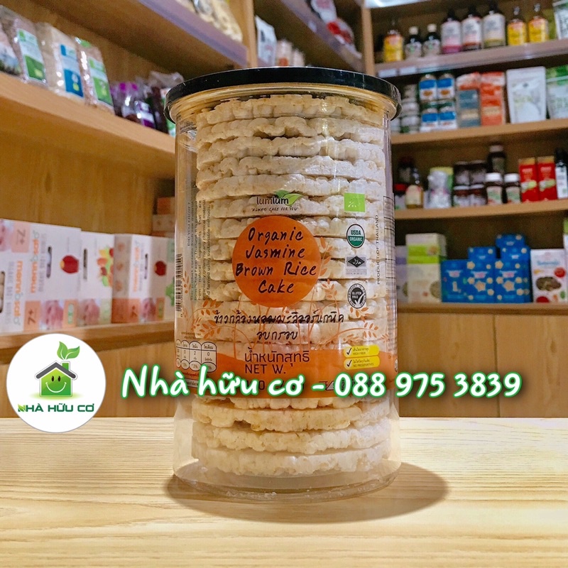 Bánh gạo lứt Jasmine hữu cơ cho bé - 100g LumLum - Hsd: 6/10/2022 - Nhà hữu cơ