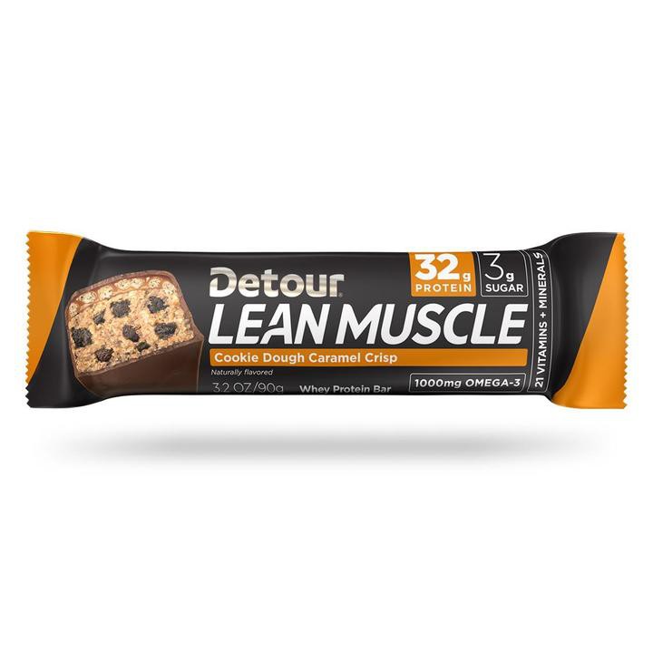 Protein Bar Detour Lean Muscle : 32g Protein, 21 Vitamin,1000mg Omega-3 - Chính hãng USA