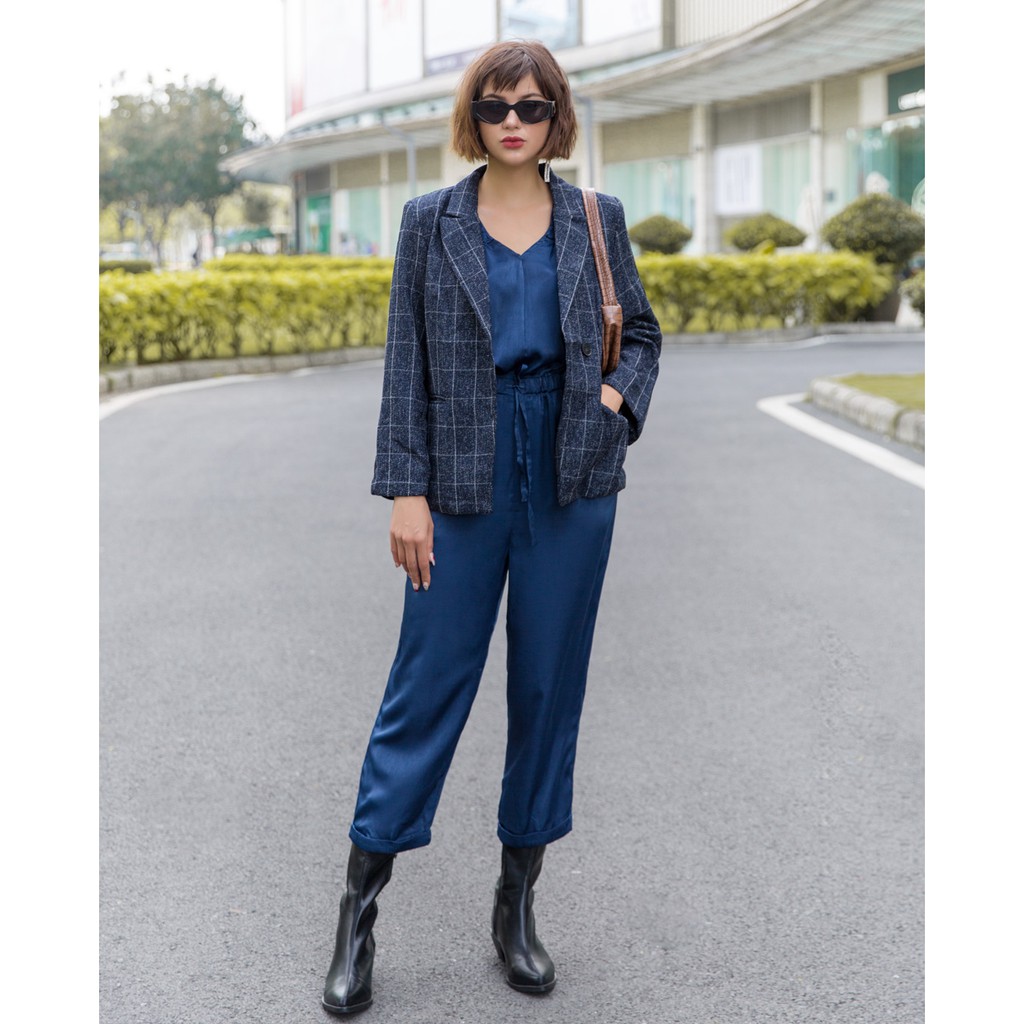 Jumpsuit lụa dài sát nách - 10906063 J-P Fashion