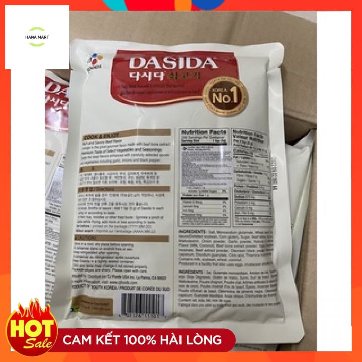 1KG BỘT NÊM BÒ, HẠT NÊM THỊT BÒ HÀN QUỐC DASIDA