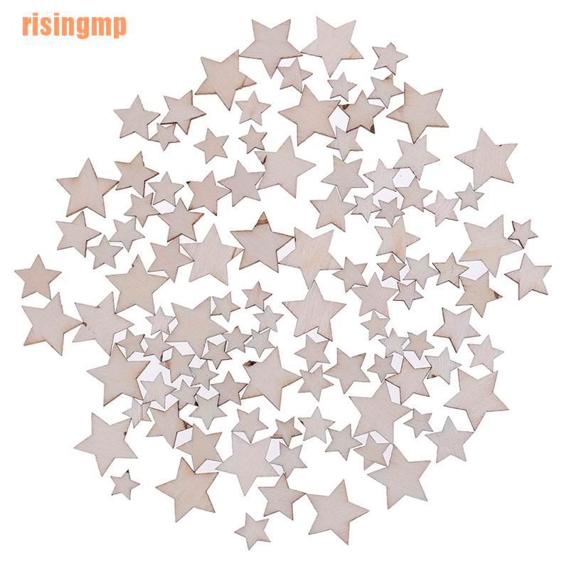 Bộ 100 Ngôi Sao Gỗ Dùng Trang Trí Tiệc Cưới