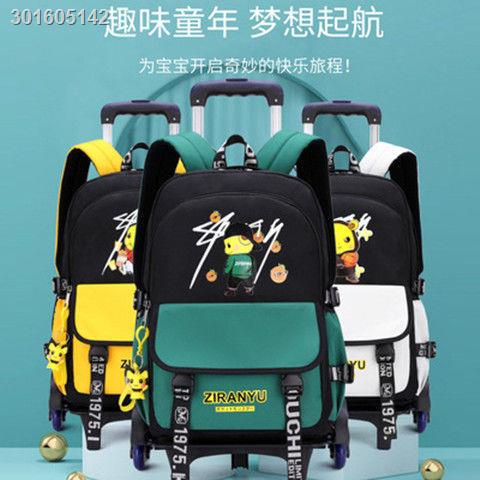 Ba lô kéo đi học cỡ lớn họa tiết Pikachu dễ thương cho bé trai trên 6 tuổi