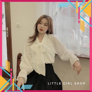 Sơ mi cổ nơ 2 lớp, Áo sơ mi nữ