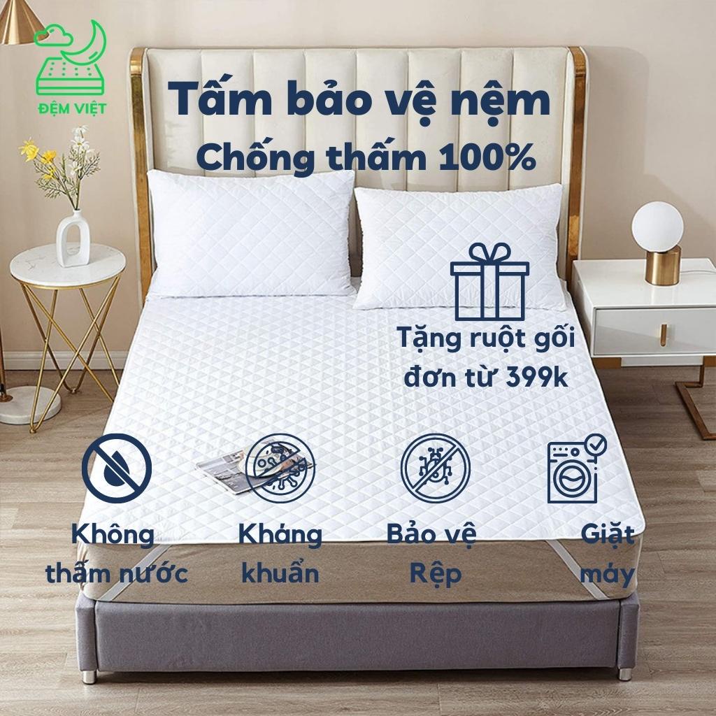 ✣Tấm bảo vệ đệm-Lót đệm chống thấm tuyệt đối, không nóng, bí, sột soạt, nhiều màu