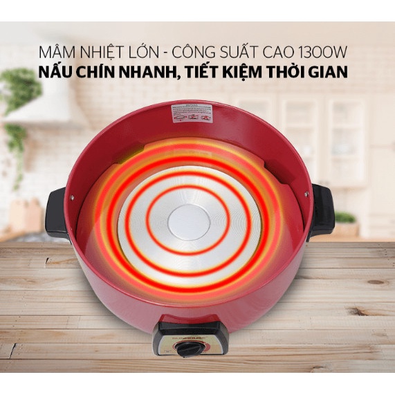 Lẩu điện SUNHOUSE SHD4520 - Hàng Chính Hãng Sunhouse Bảo hành 12 tháng