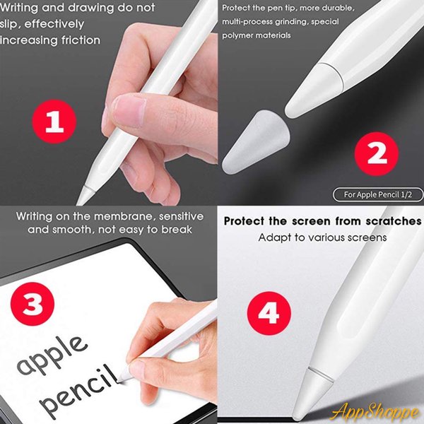 Vỏ Bảo Vệ Bút Cảm Ứng Apple Pencil 1 2 Đa Năng Tiện Dụng