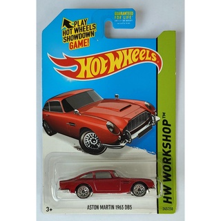Xe mô hình tỉ lệ 1:64 hot wheels t-24 aston martin 1963 db5 245/250 đỏ