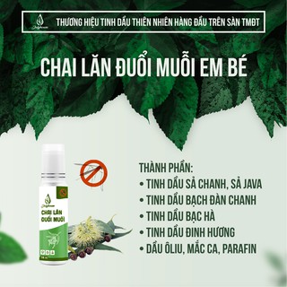 Bộ bình xịt đuổi muỗi sả chanh 50ml và chai lăn ngăn muỗi 10ml JULYHOUSE