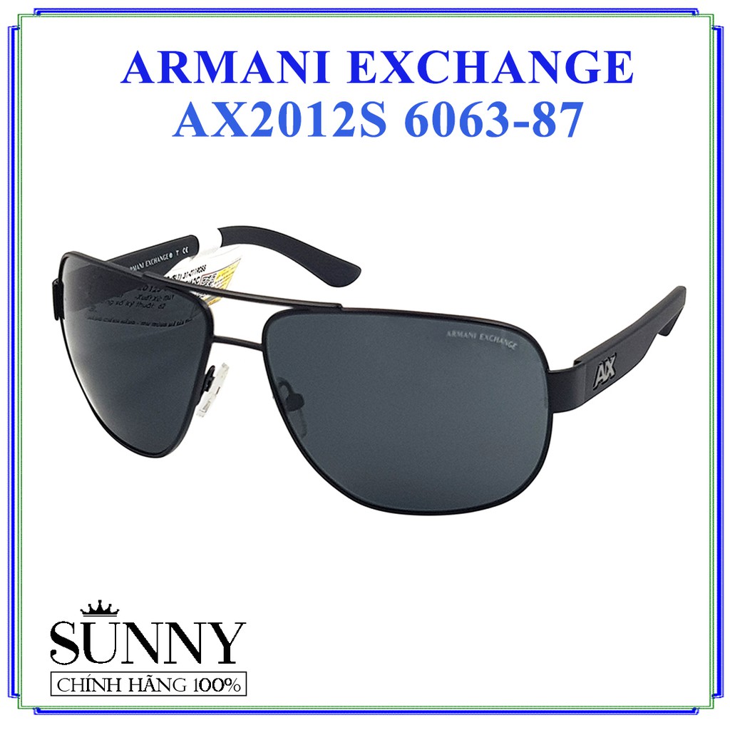 AX2012S - kính mát Armani Exchange chính hãng Italy, bảo hành toàn quốc