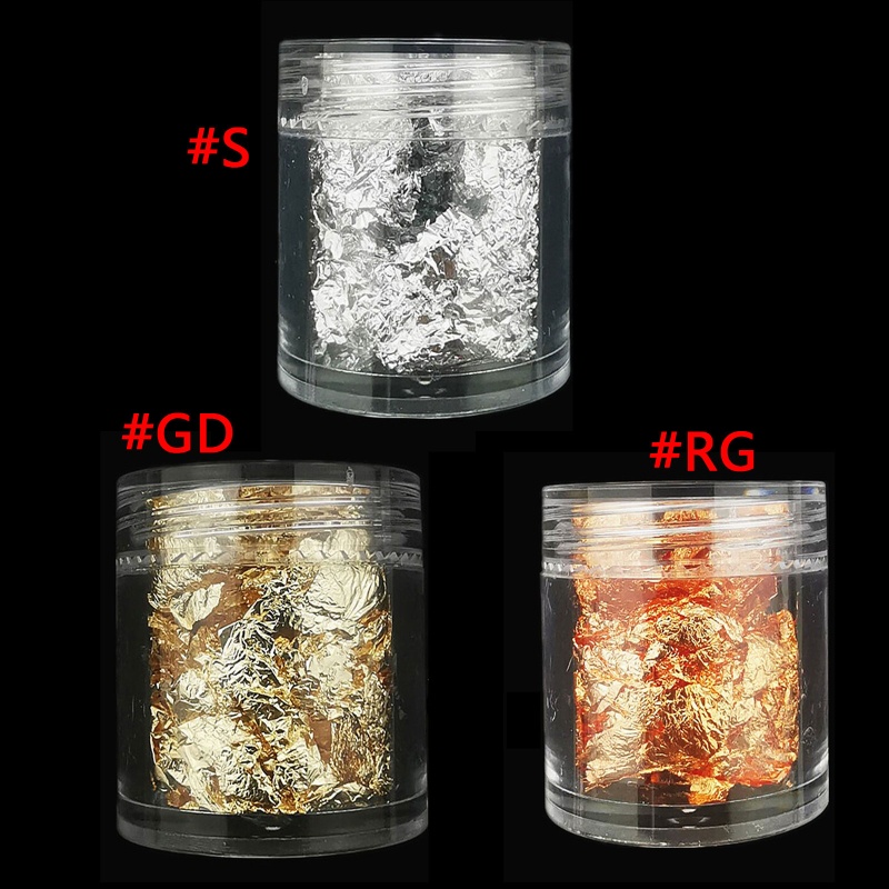 Miếng Lá Nhôm Lấp Lánh Trang Trí Móng Tay Nghệ Thuật