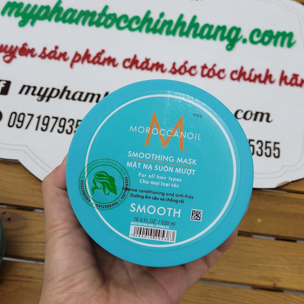 MẶT NẠ SUÔN MƯỢT MOROC SMOOTHING MASK 250ML -500ml hoặc mặt nạ phục hồi Repair 250ml